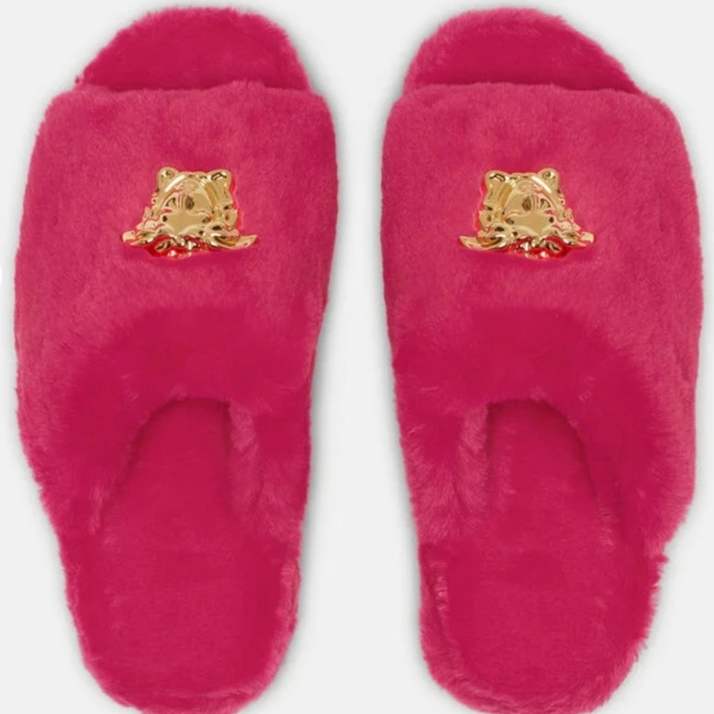 Pink Versace House slippers Brand New with box, receipt and dust bag.